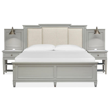 Magnussen Home Glenbrook Pebble Upholstered Wall Bed
