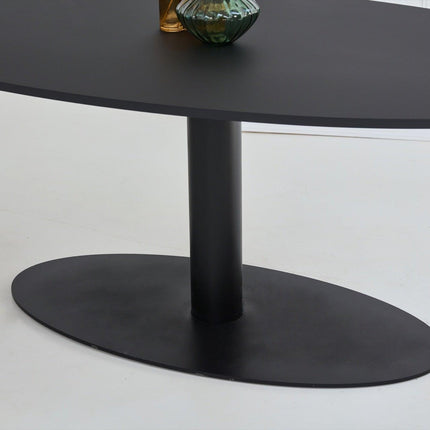 Fenix-Esstisch Nero Ingo - Oval - Giro oval schwarz