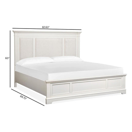 Magnussen Home Kingston Whisper White & Cerused Nutmeg Bed