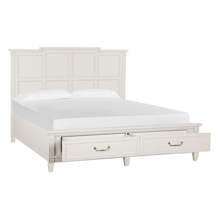 Magnussen Home Willowbrook Egg Shell White Bed