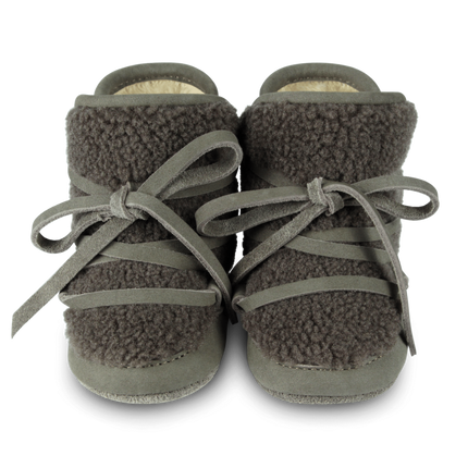 Cassi Booties | Stone Nubuck