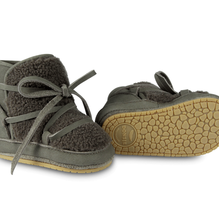 Cassi Booties | Stone Nubuck