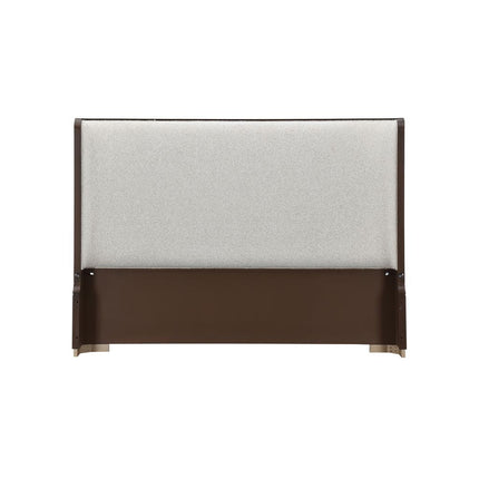 Michael Amini West Kensington Bed - Buff/Medium Espresso