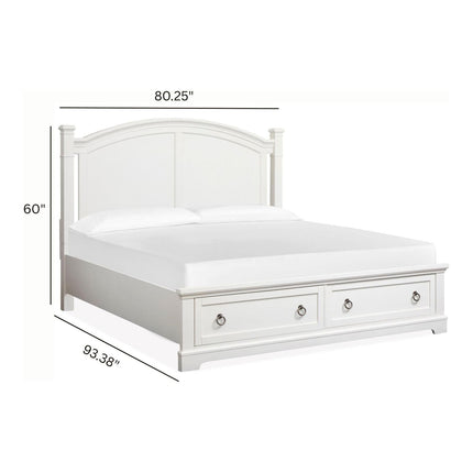 Magnussen Home Kingston Whisper White & Cerused Nutmeg Bed