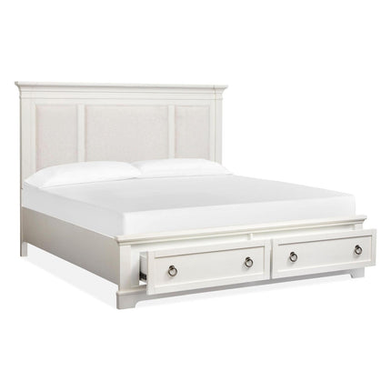 Magnussen Home Kingston Whisper White & Cerused Nutmeg Bed