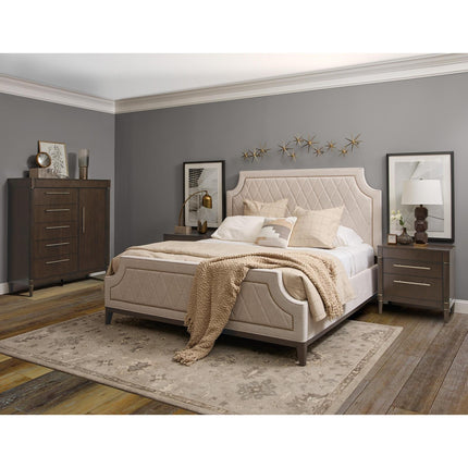 Pulaski Furniture Asher Park Piano Brown Upholstered Bed