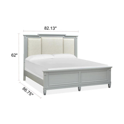 Magnussen Home Glenbrook Pebble Upholstered Panel Bed