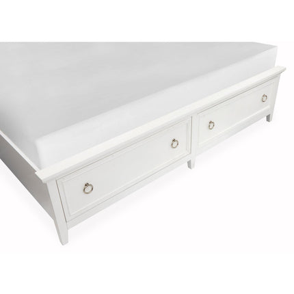 Magnussen Home Juniper Hill Whisper White Panel Storage Bed