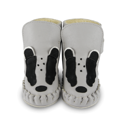 Kapi Exclusive Booties | Badger | Light Stone Leather