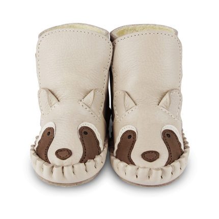 Kapi Special Booties | Raccoon | Ivory Classic Leather
