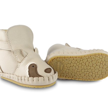 Kapi Special Booties | Raccoon | Ivory Classic Leather