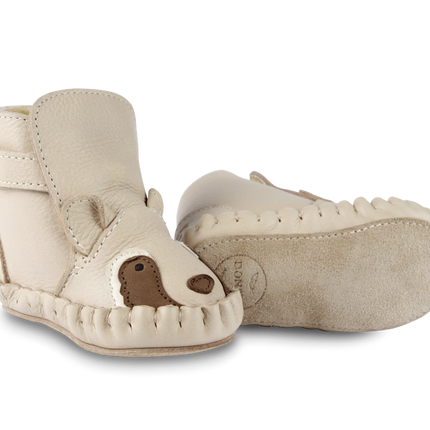 Kapi Special Booties | Raccoon | Ivory Classic Leather