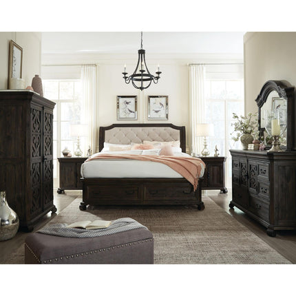 Magnussen Home Bellamy Peppercorn Sleigh Bed