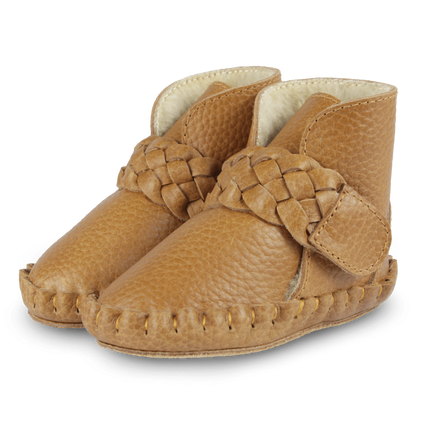 Mace Booties | Toast Grain Leather