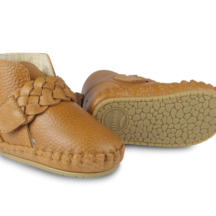 Mace Booties | Toast Grain Leather