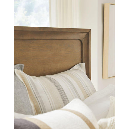 Magnussen Home Lindon Belgian Wheat & Coffee Bean Bed