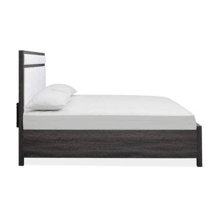 Magnussen Home Merrifield Raisin Black Upholstered Panel Bed