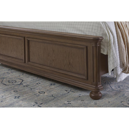 Pulaski Furniture Saddle Creek Timber Brown Upholstered Bed