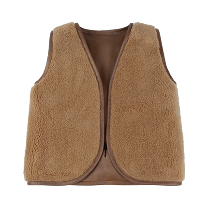 Noa Gilet | Bear | Cognac Classic Leather