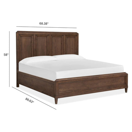 Magnussen Home Groveland Park Antique Coffee Panel Bed