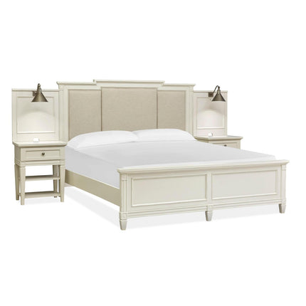 Magnussen Home Willowbrook Egg Shell White Bed