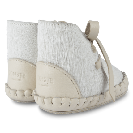 Pina Exclusive Booties | Cream Cow Hair
