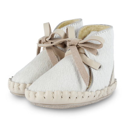 Pina Exclusive Booties | Cream Cow Hair