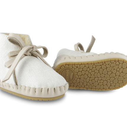 Pina Exclusive Booties | Cream Cow Hair