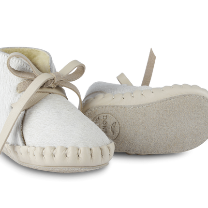 Pina Exclusive Booties | Cream Cow Hair