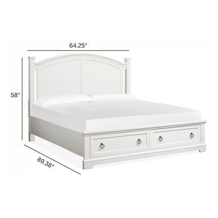 Magnussen Home Kingston Whisper White & Cerused Nutmeg Bed