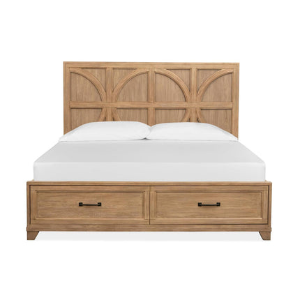 Magnussen Home Coventry Honey Wheat Panel Storage Bed