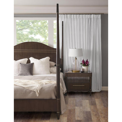 Pulaski Furniture Asher Park Piano Brown Poster King Bed