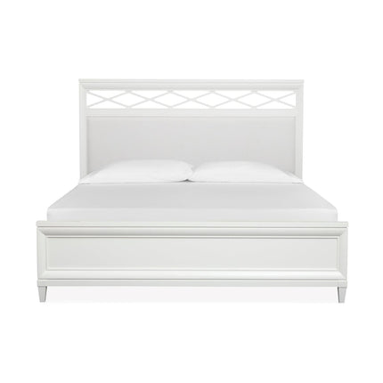 Magnussen Home Springhouse Whisper White Upholstered Panel Bed