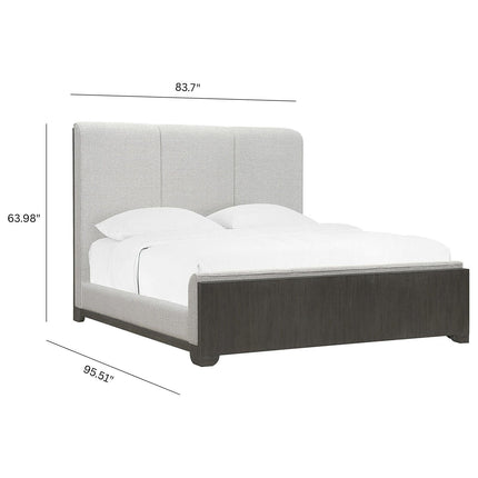 Pulaski Furniture Anderson Park Moose Trail And Frontier Brown Upholstered Bed