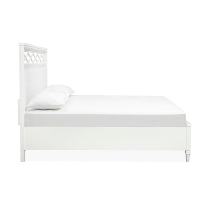 Magnussen Home Springhouse Whisper White Upholstered Panel Bed