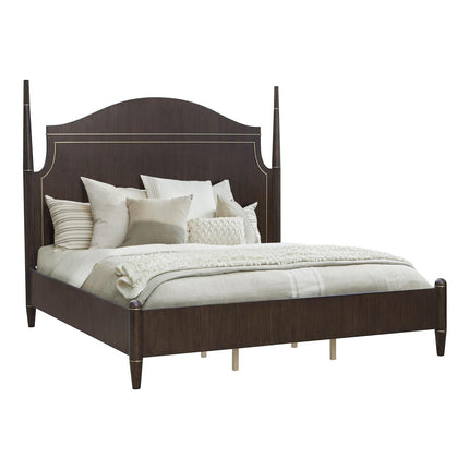 Pulaski Furniture Asher Park Piano Brown Poster King Bed