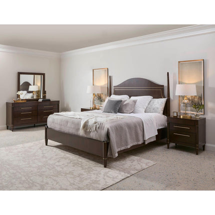 Pulaski Furniture Asher Park Piano Brown Poster King Bed