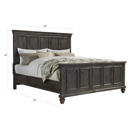 Magnussen Home Calistoga Weathered Charcoal Panel Bed