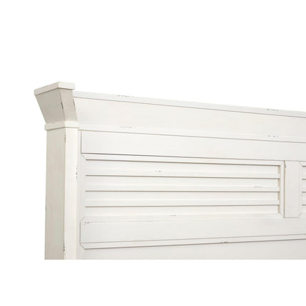 Salt Life Home Echo Isles Sea Pearl and Driftwood King Classic Panel Bed