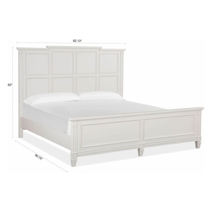 Magnussen Home Willowbrook Egg Shell White Bed