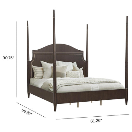 Pulaski Furniture Asher Park Piano Brown Poster King Bed