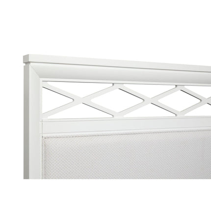 Magnussen Home Springhouse Whisper White Upholstered Panel Bed