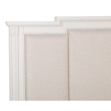 Magnussen Home Willowbrook Egg Shell White California King Panel Upholstered Bed