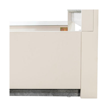 Michael Amini Pavira Bed with LED Lights - Stone