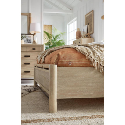 Salt Life Home Sunset Cove Sanibel Brown California King Panel Upholstered Bed