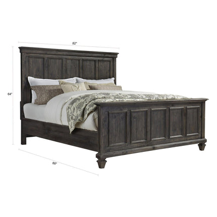 Magnussen Home Calistoga Weathered Charcoal Panel Bed