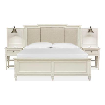 Magnussen Home Willowbrook Egg Shell White Bed